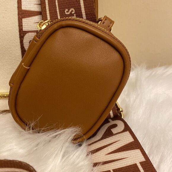 NWT Steve Madden Crossbody/Canavs/Tote w/AirPod Case -Cognac - Picture 7 of 12